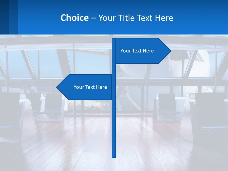 Vip Lounge At The Airport PowerPoint Template