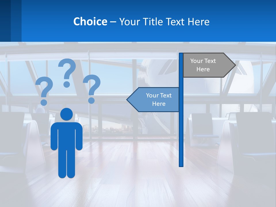 Vip Lounge At The Airport PowerPoint Template