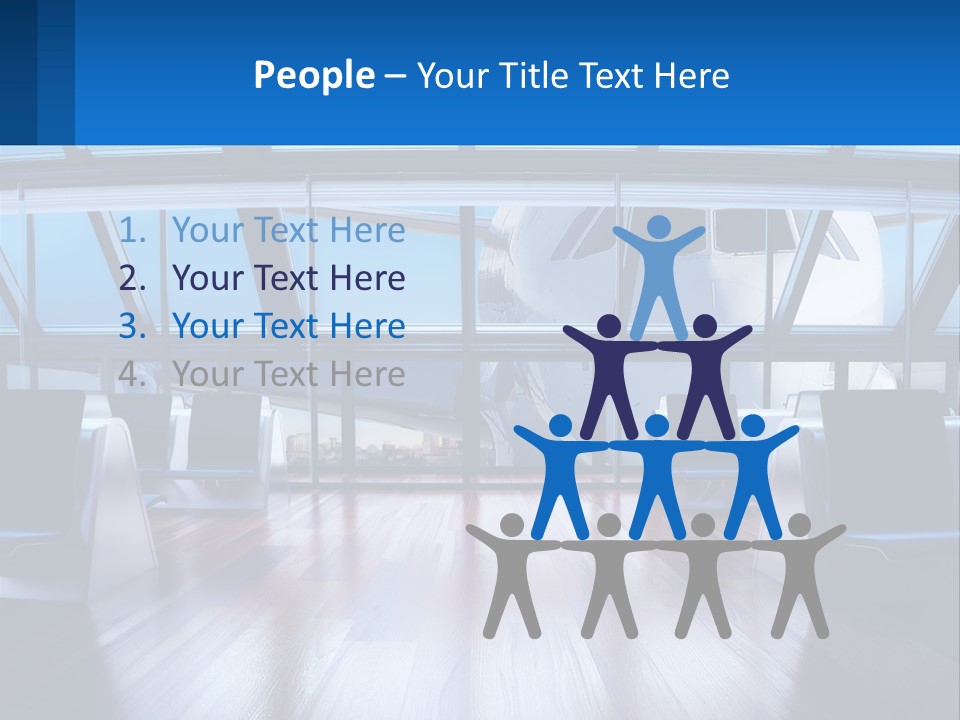 Vip Lounge At The Airport PowerPoint Template