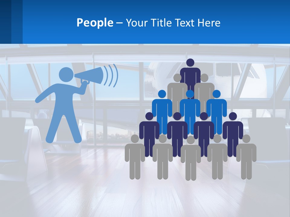 Vip Lounge At The Airport PowerPoint Template