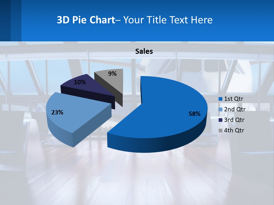 Vip Lounge At The Airport PowerPoint Template