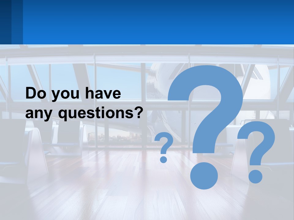 Vip Lounge At The Airport PowerPoint Template