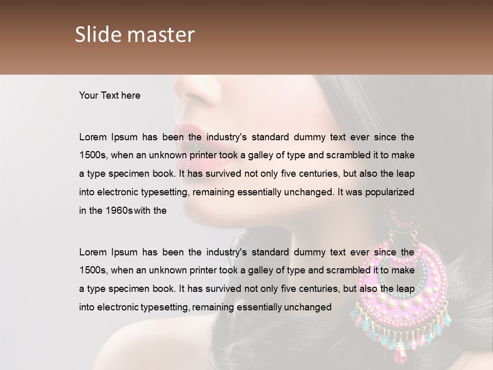 Girl With An Earring PowerPoint Template