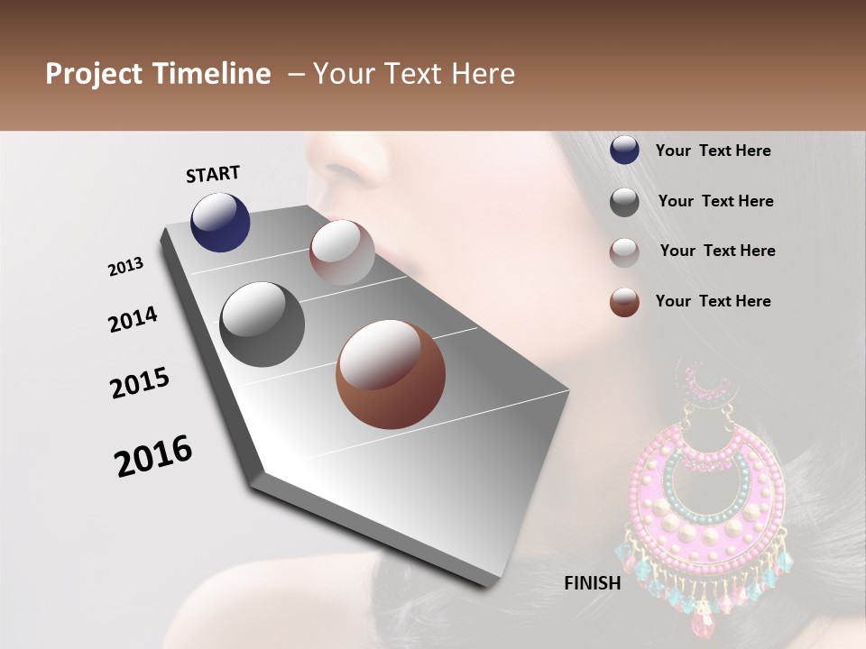 Girl With An Earring PowerPoint Template