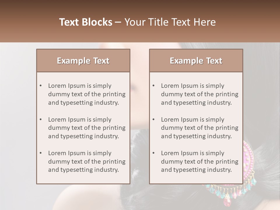 Girl With An Earring PowerPoint Template