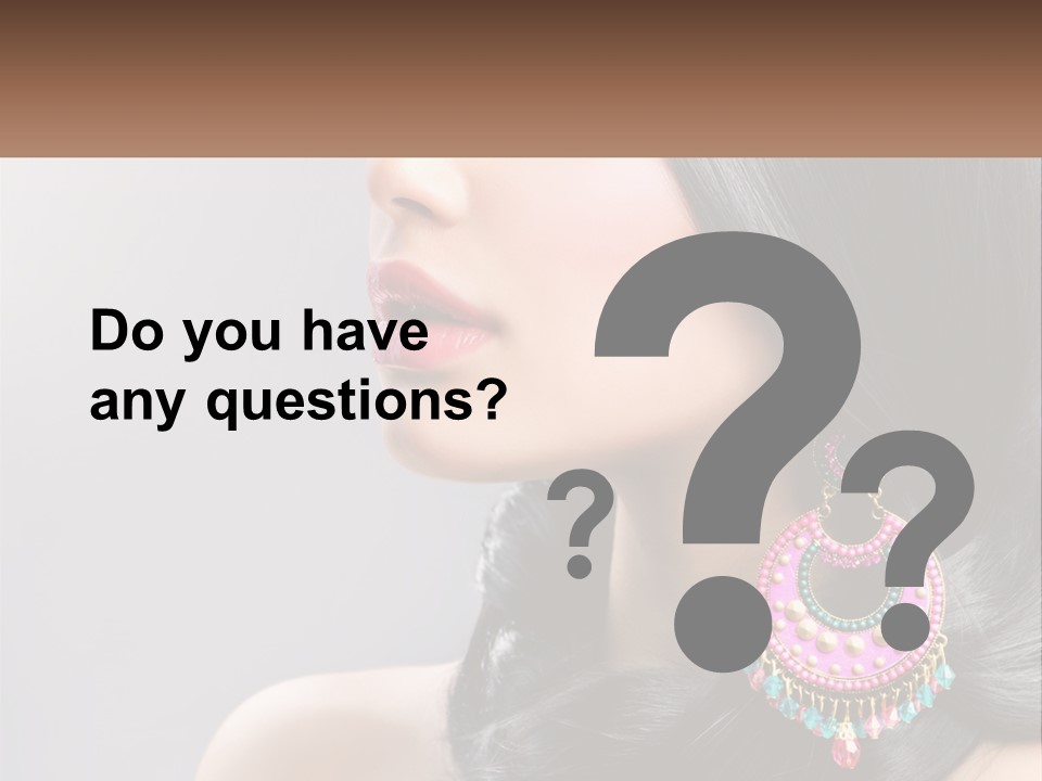 Girl With An Earring PowerPoint Template