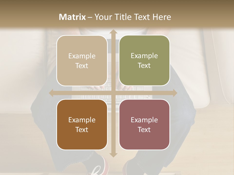 Guy With Laptop PowerPoint Template