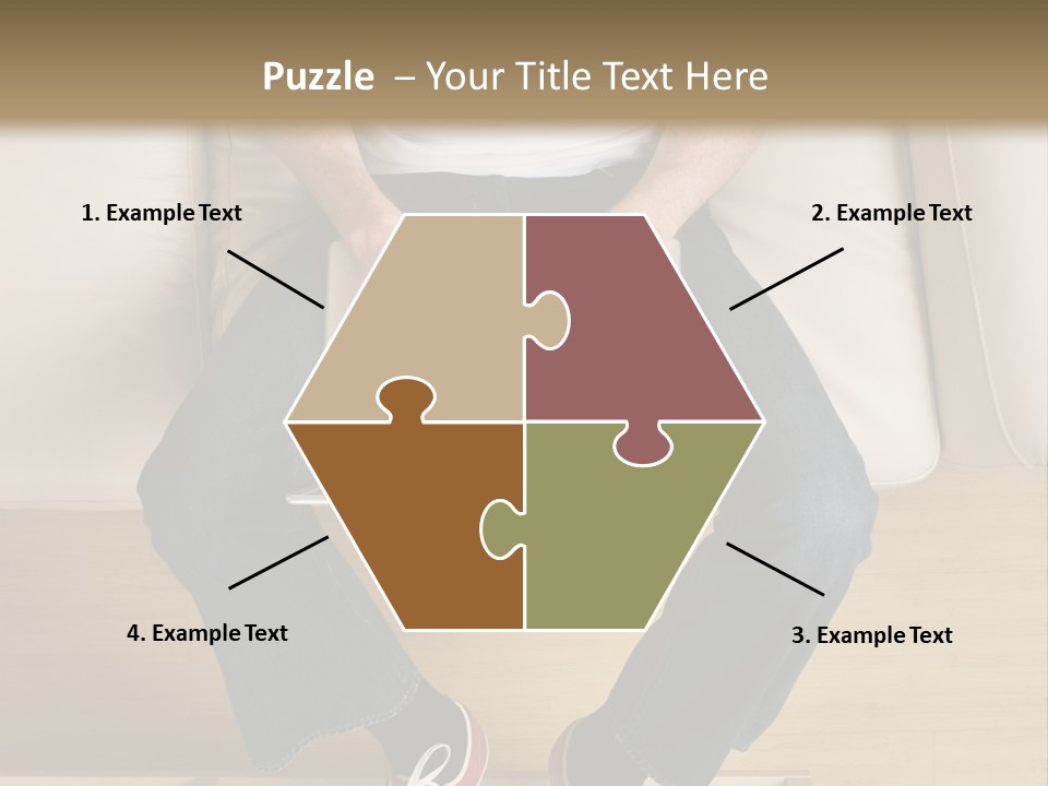 Guy With Laptop PowerPoint Template