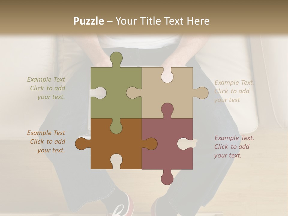 Guy With Laptop PowerPoint Template