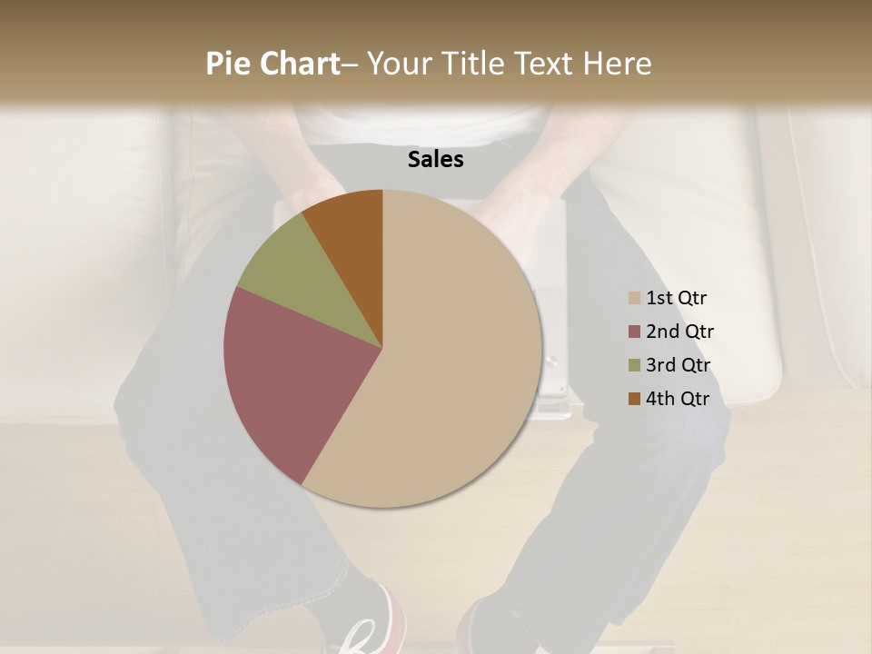 Guy With Laptop PowerPoint Template