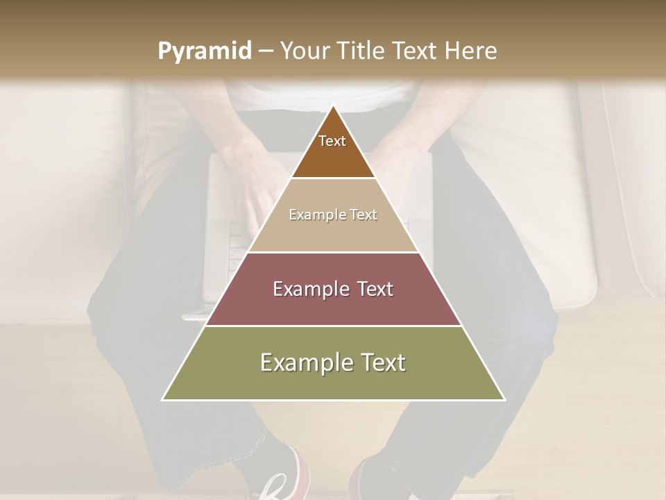 Guy With Laptop PowerPoint Template