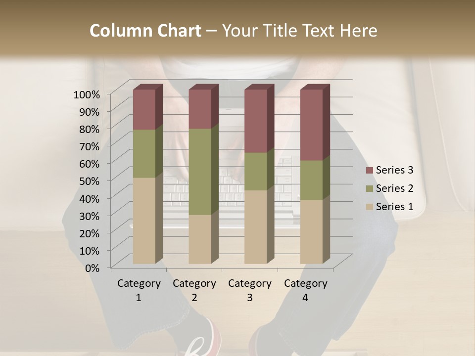 Guy With Laptop PowerPoint Template