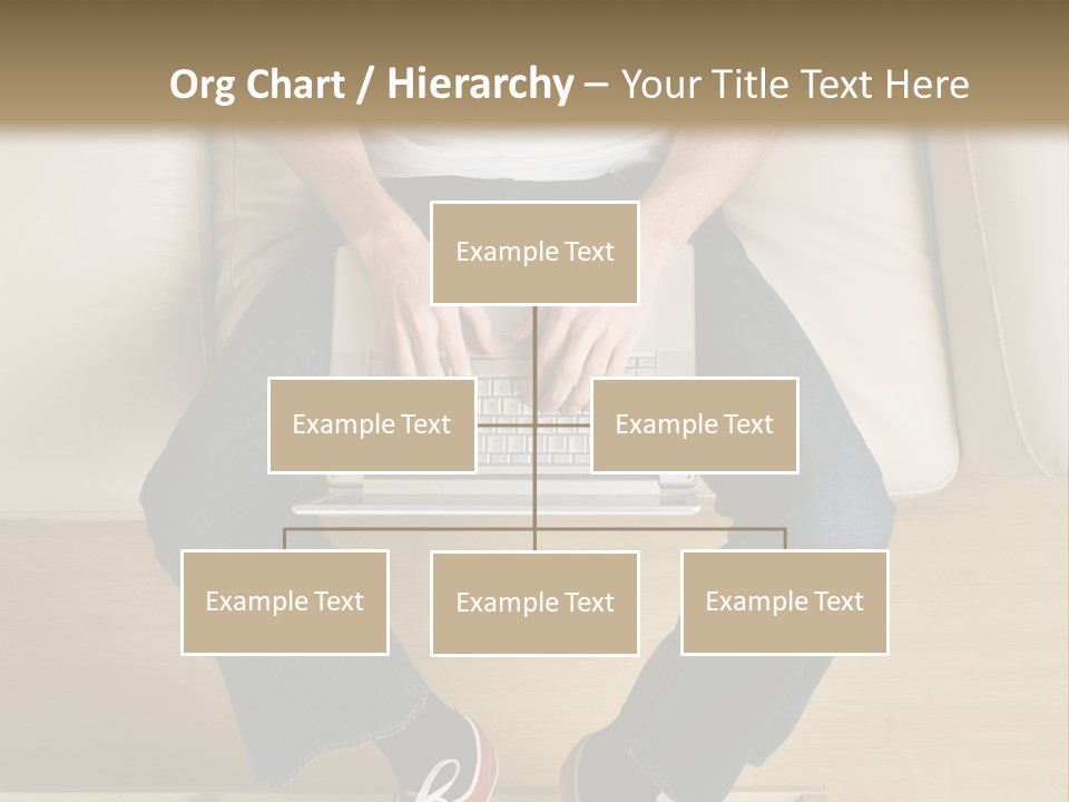 Guy With Laptop PowerPoint Template