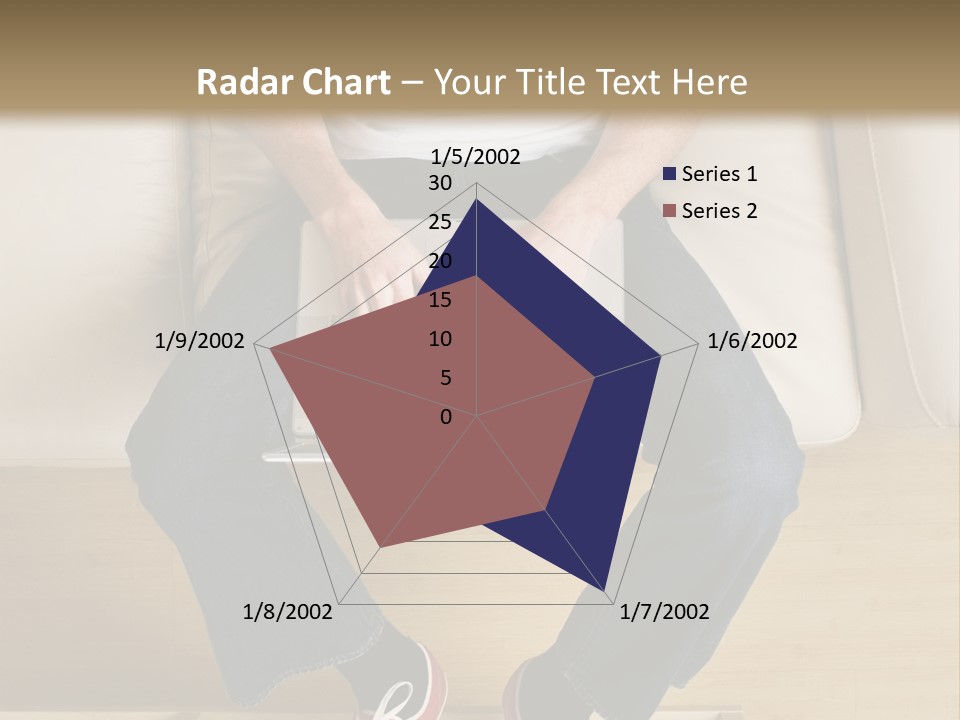 Guy With Laptop PowerPoint Template