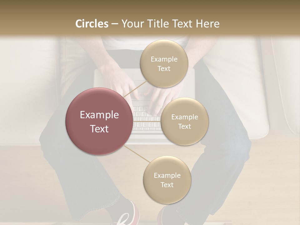 Guy With Laptop PowerPoint Template