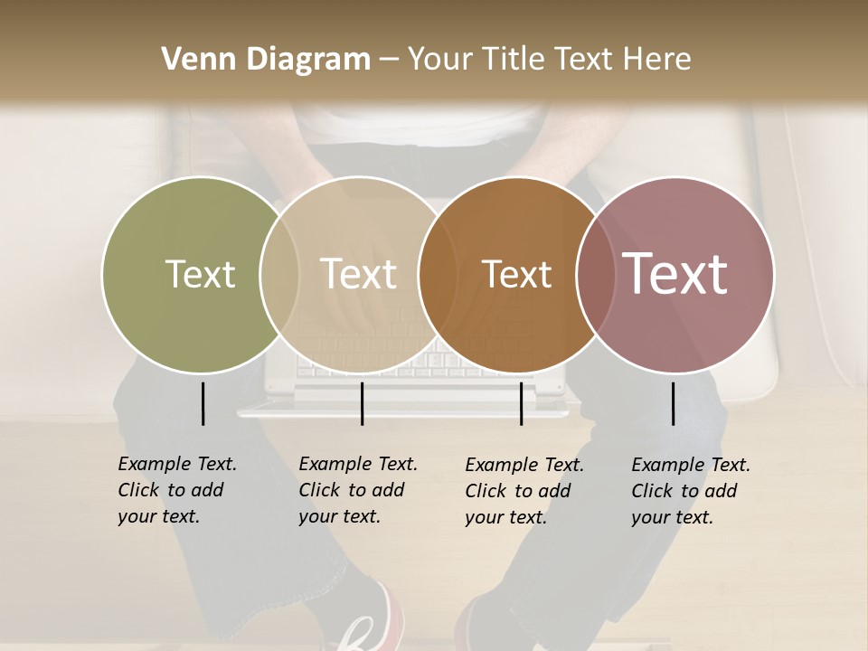 Guy With Laptop PowerPoint Template