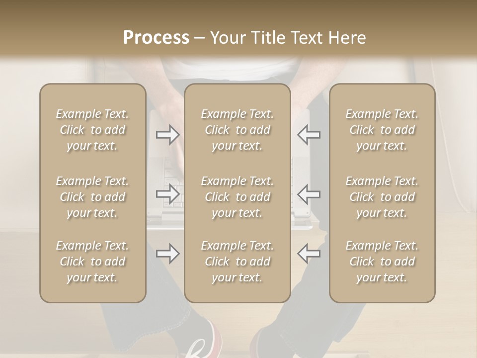 Guy With Laptop PowerPoint Template