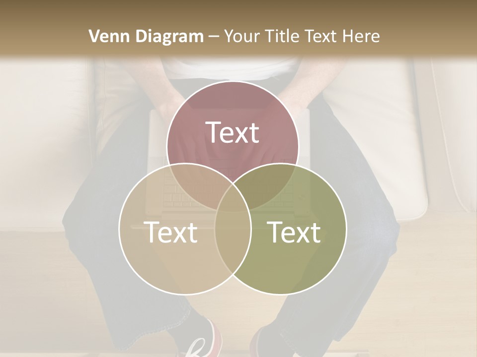 Guy With Laptop PowerPoint Template