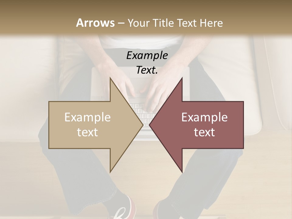 Guy With Laptop PowerPoint Template