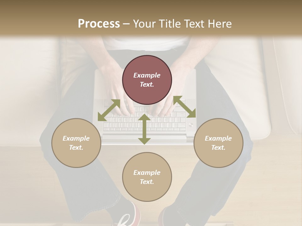 Guy With Laptop PowerPoint Template