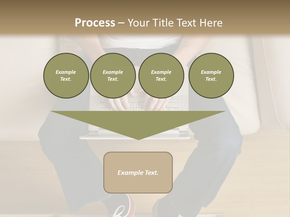 Guy With Laptop PowerPoint Template