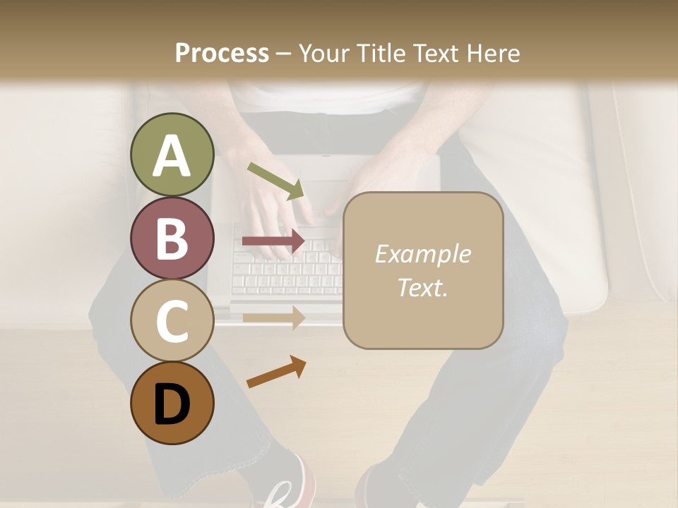 Guy With Laptop PowerPoint Template