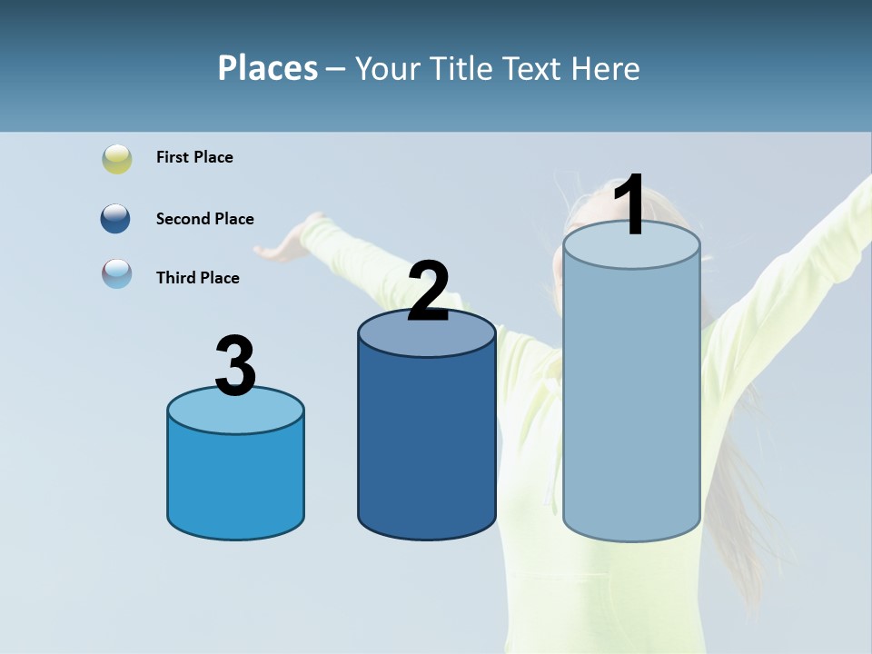 Girl In Uniform PowerPoint Template