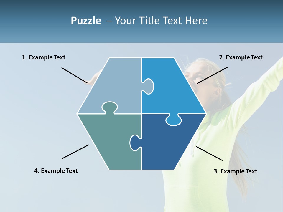 Girl In Uniform PowerPoint Template