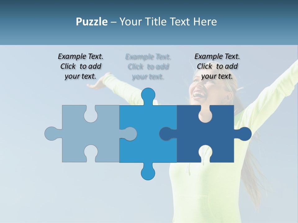 Girl In Uniform PowerPoint Template