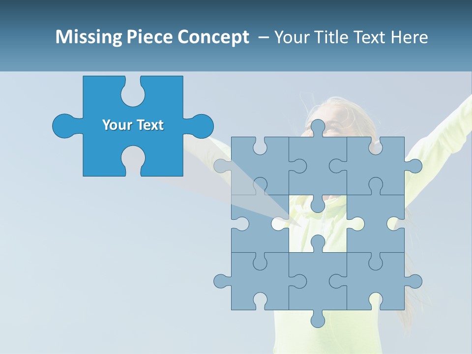 Girl In Uniform PowerPoint Template