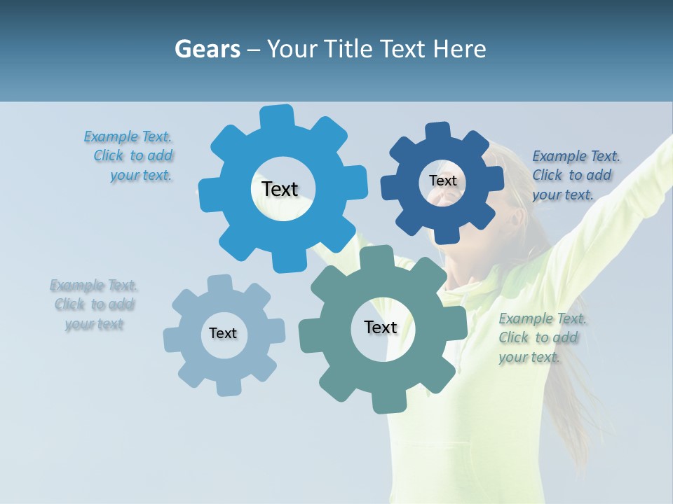 Girl In Uniform PowerPoint Template