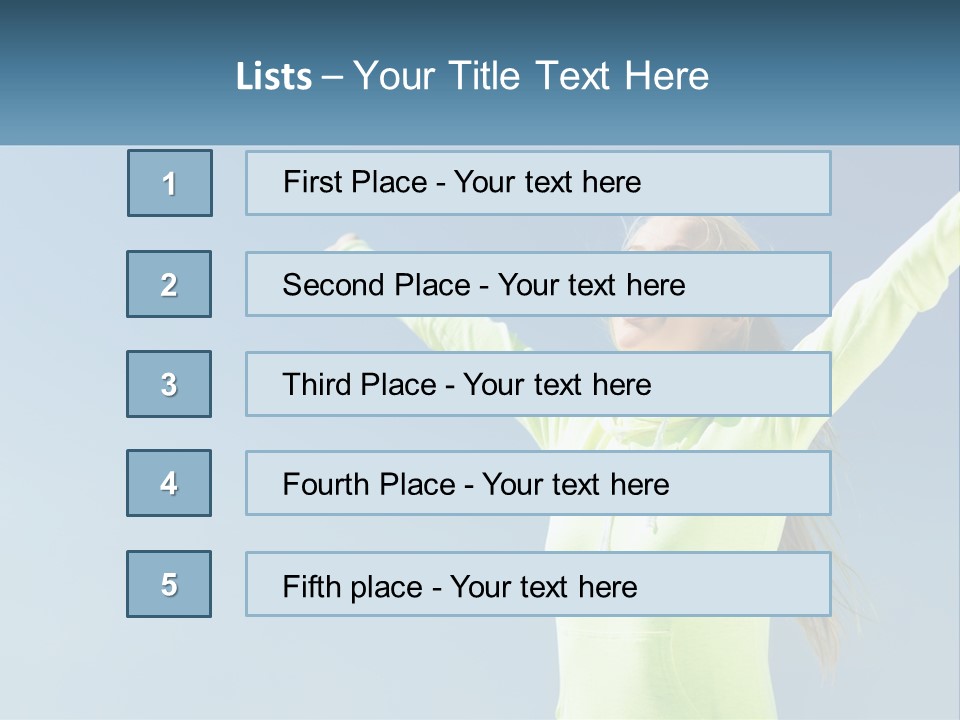 Girl In Uniform PowerPoint Template