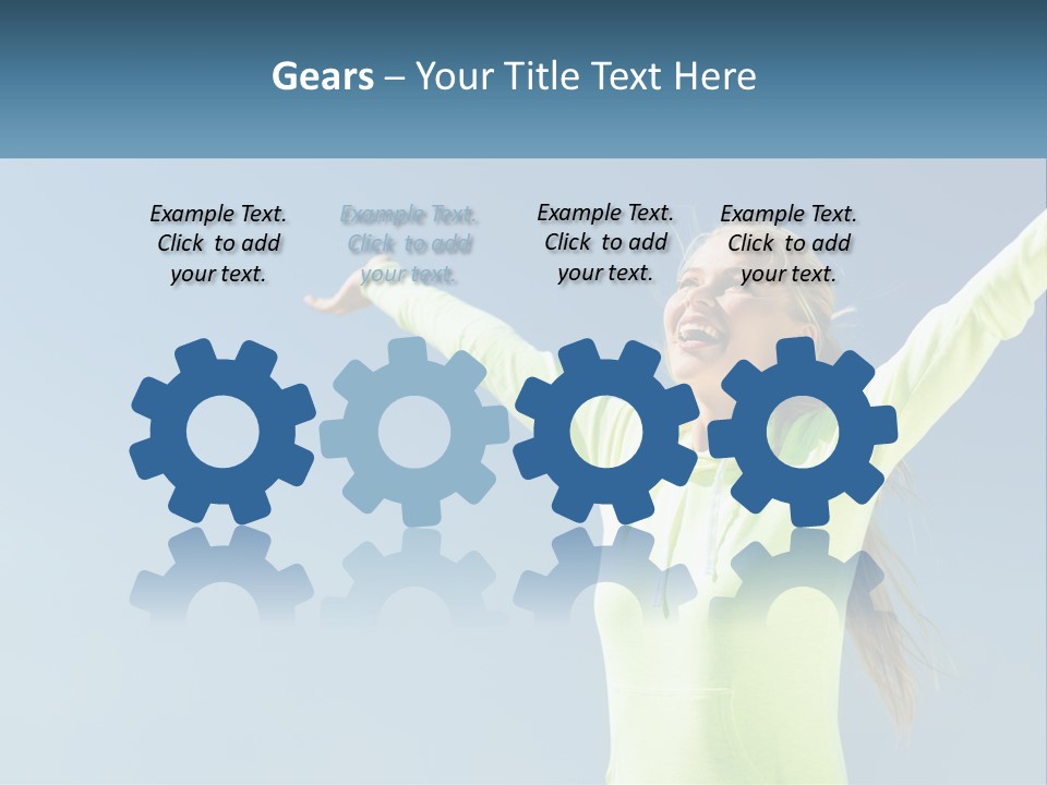 Girl In Uniform PowerPoint Template