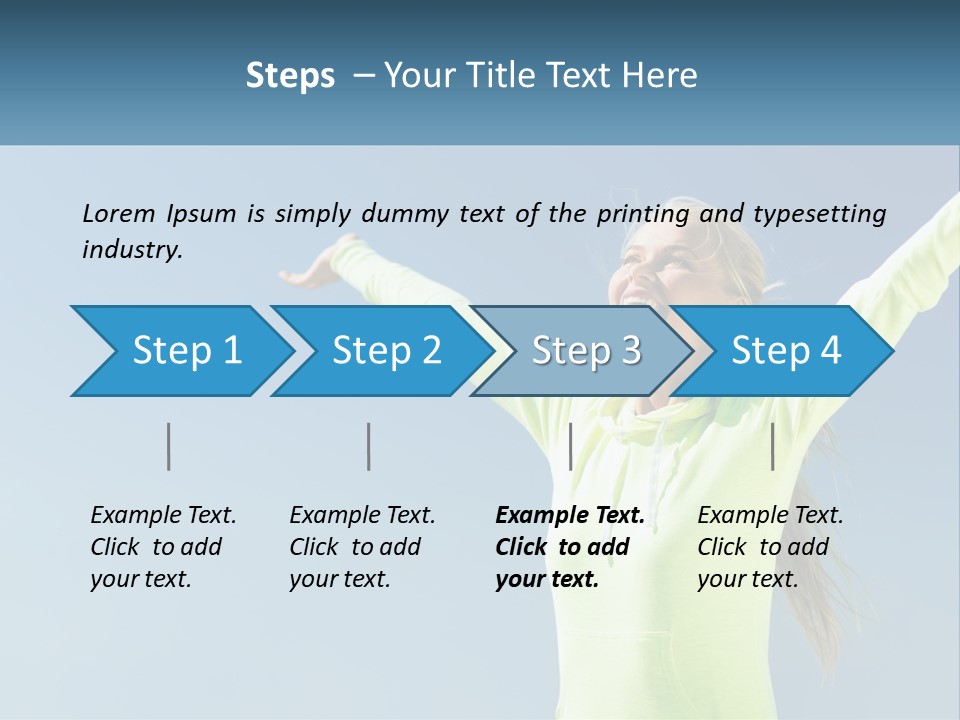 Girl In Uniform PowerPoint Template