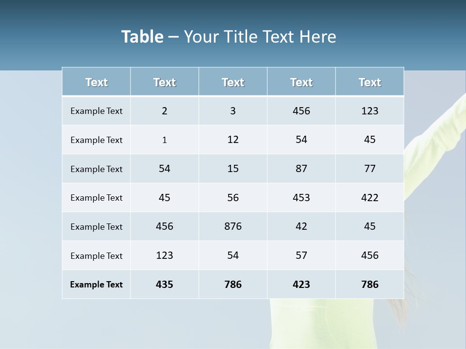 Girl In Uniform PowerPoint Template