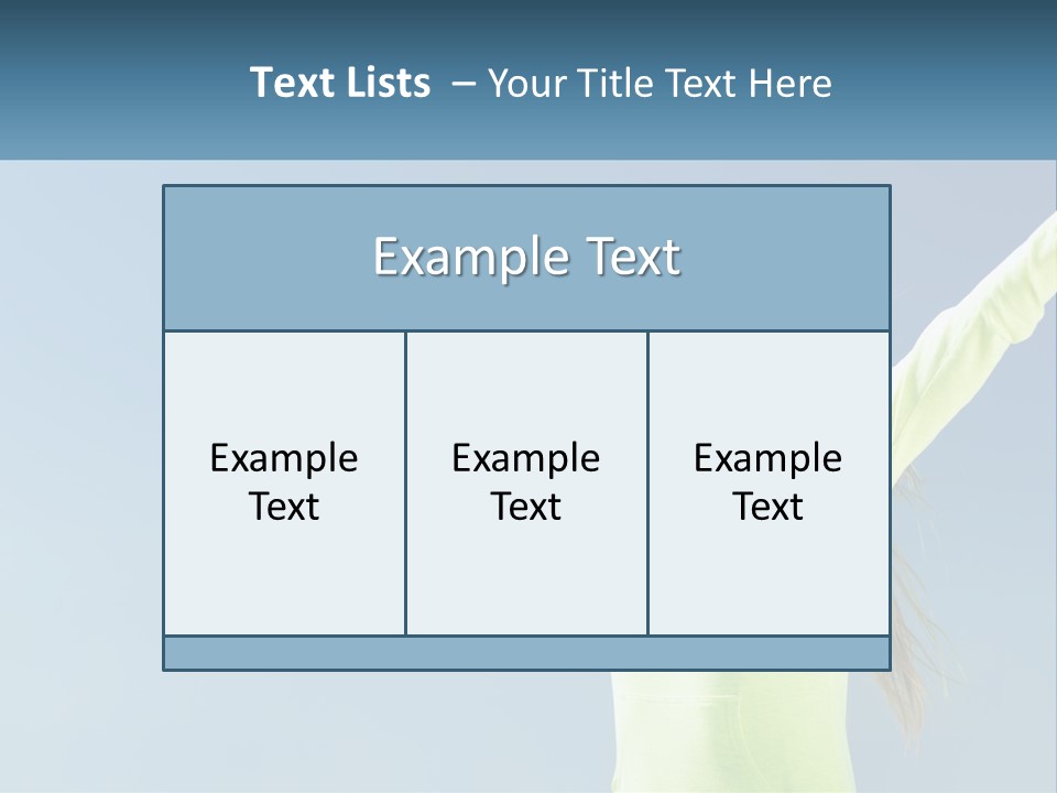 Girl In Uniform PowerPoint Template