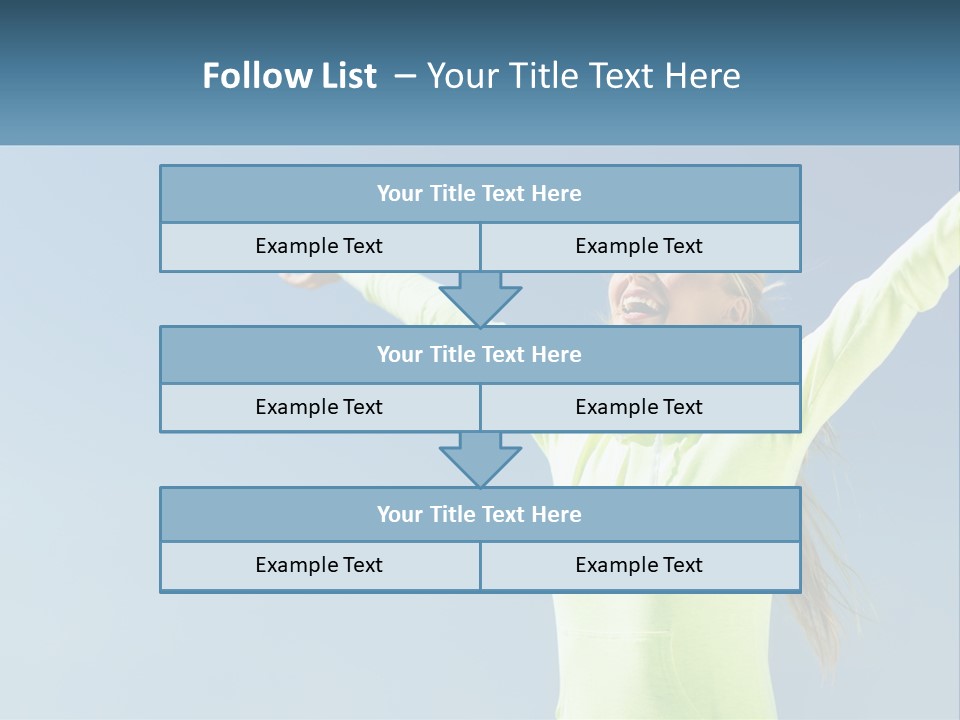 Girl In Uniform PowerPoint Template