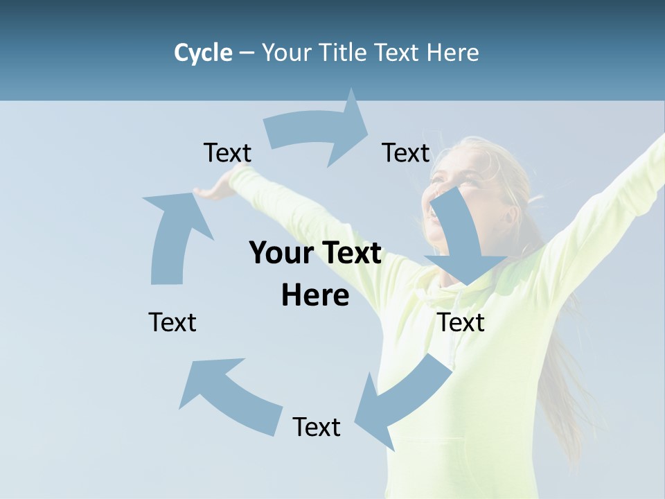 Girl In Uniform PowerPoint Template