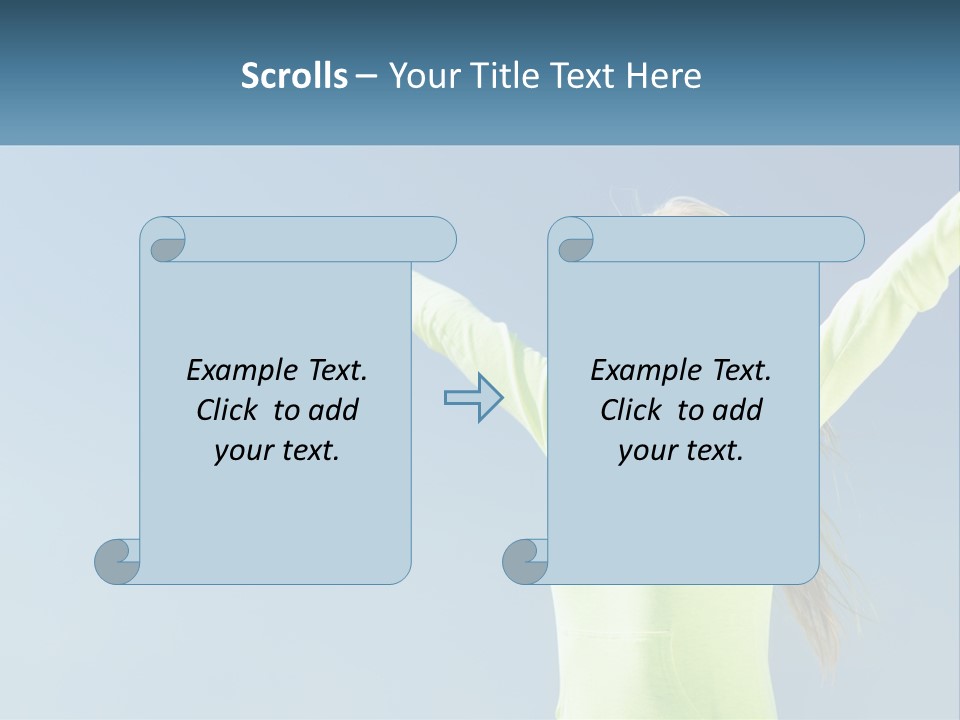 Girl In Uniform PowerPoint Template