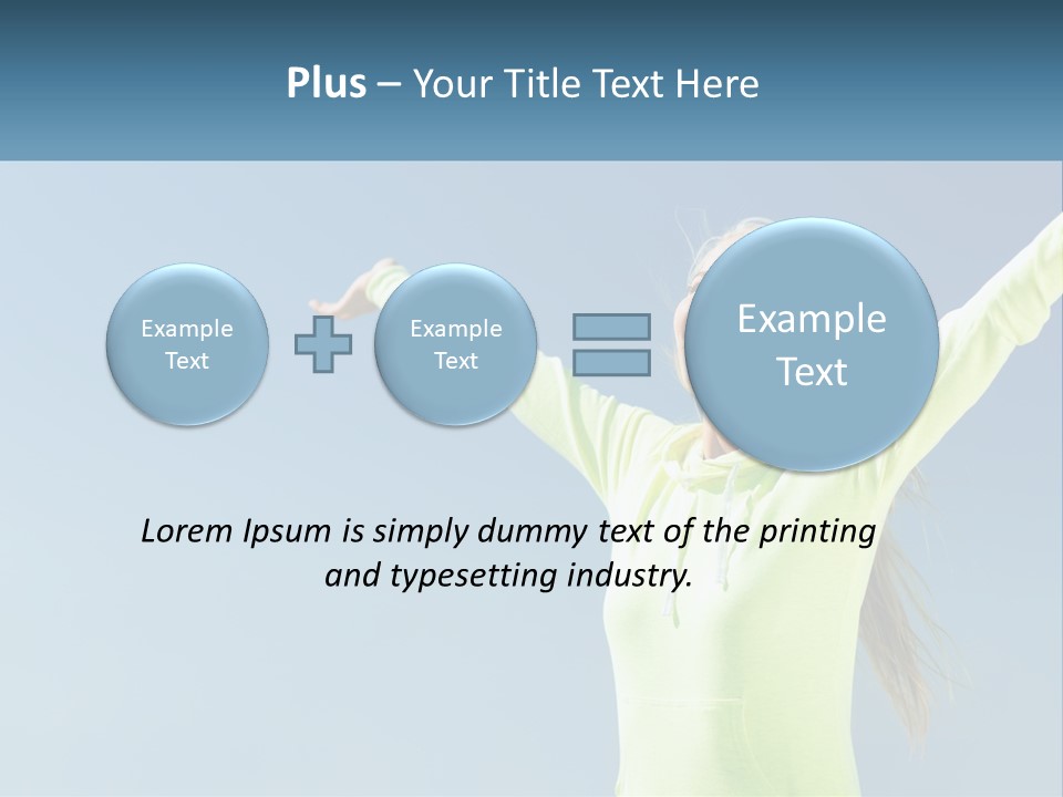 Girl In Uniform PowerPoint Template