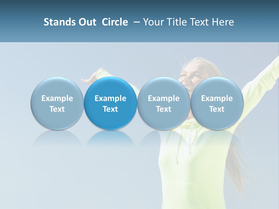 Girl In Uniform PowerPoint Template