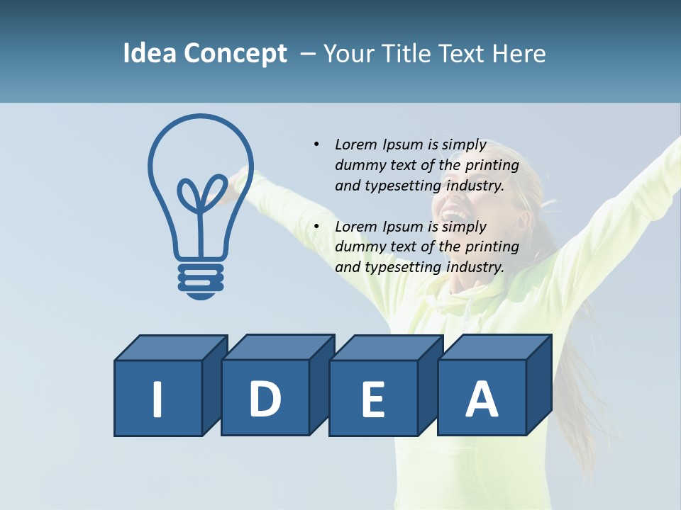 Girl In Uniform PowerPoint Template