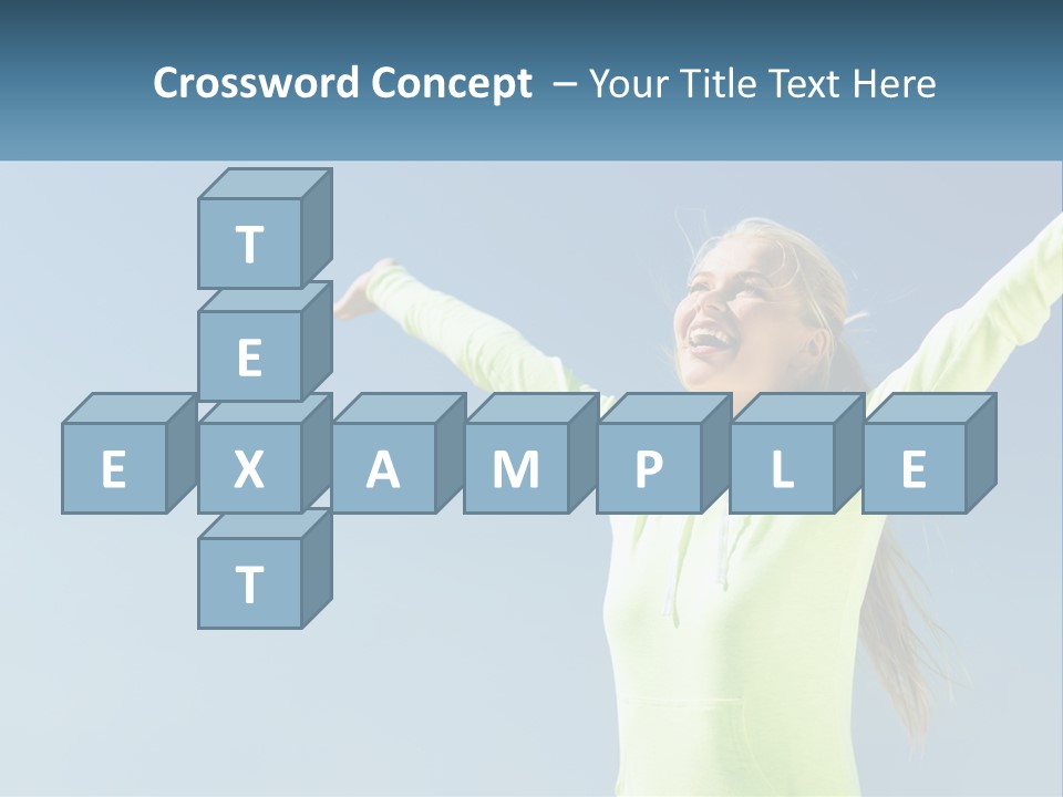 Girl In Uniform PowerPoint Template