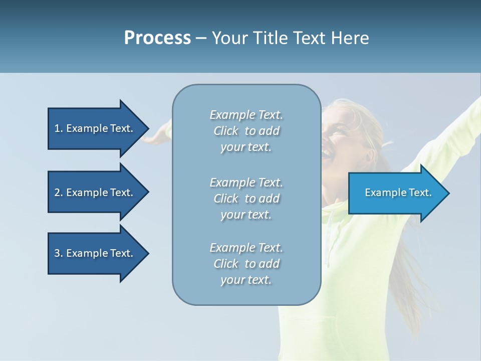 Girl In Uniform PowerPoint Template