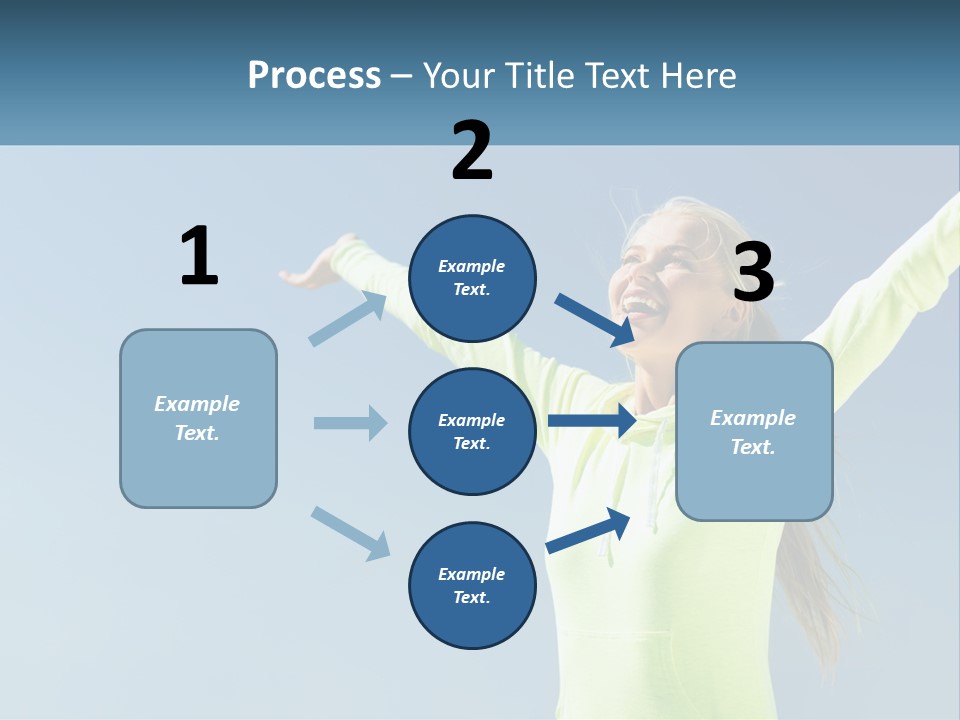 Girl In Uniform PowerPoint Template