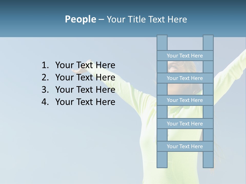 Girl In Uniform PowerPoint Template