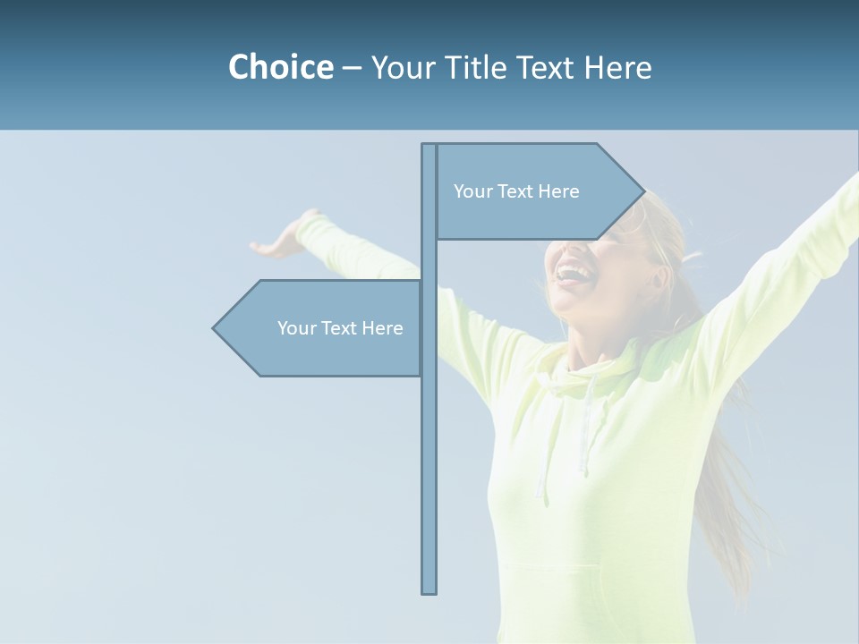 Girl In Uniform PowerPoint Template