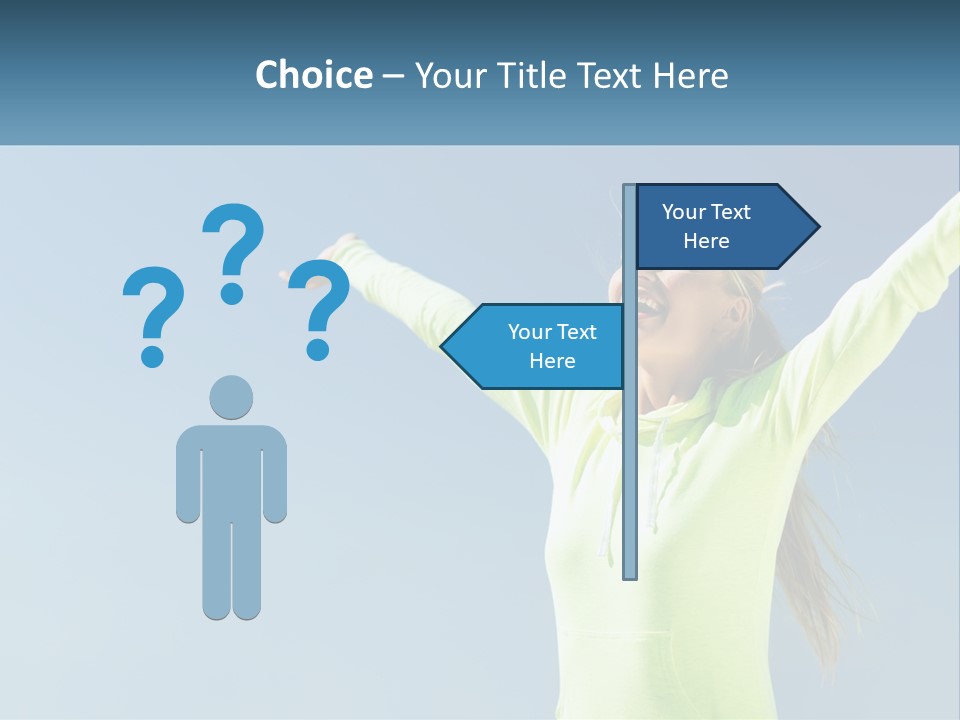 Girl In Uniform PowerPoint Template