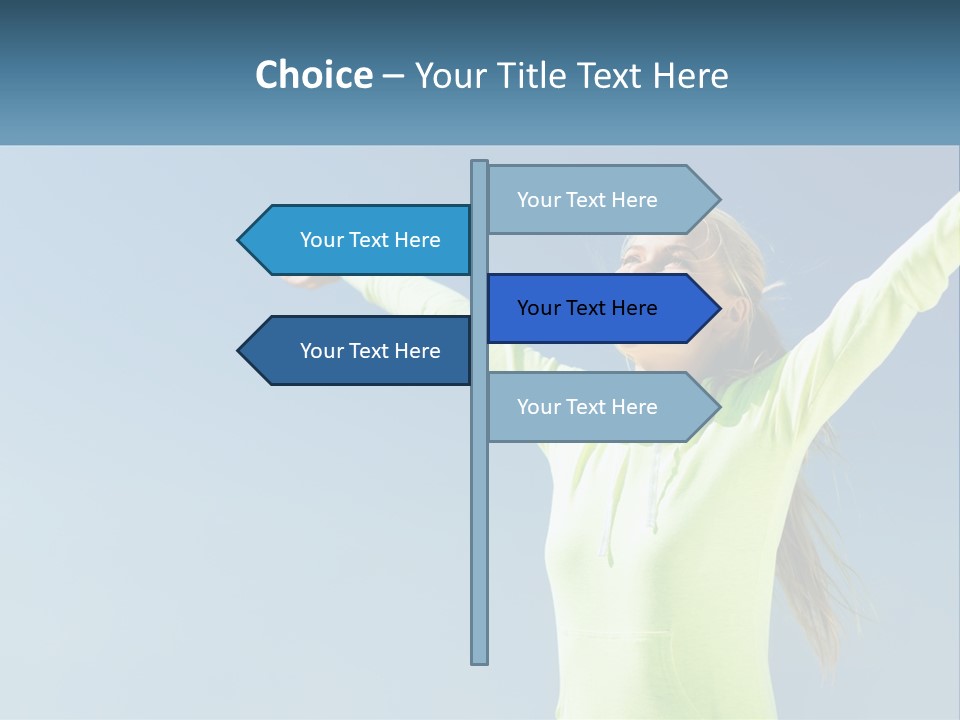 Girl In Uniform PowerPoint Template