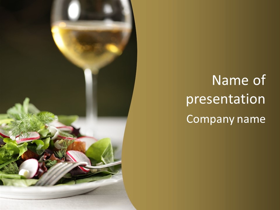 A Glass Of Wine PowerPoint Template